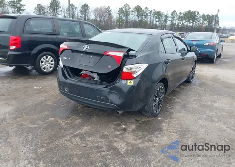 2015 Toyota Corolla S Plus из США, поврежденный, VIN 2T1BURHE8FC285286